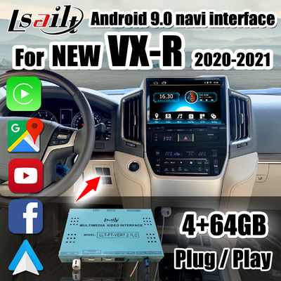 رابط 4+64 گیگابایتی CarPlay/Android Auto شامل Waze، YouTube، Netflix برای Land Cruiser 2020-2021 VX-R