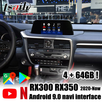 سیستم چندرسانه ای CarPlay/Android از رابط ویدیویی Lexus برای پخش ویدیوهای 4K HD، دوربین های عقب برای RX300h RX350 پشتیبانی می کند.