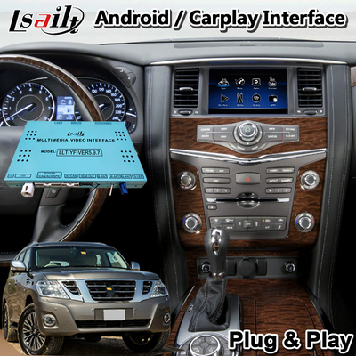 Lsailt 4 + 64 گیگابایت رابط ویدیویی Android GPS Navigation Carplay برای Nissan Patrol Y62 2012-2017