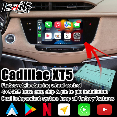 رابط ویدیویی جعبه ناوبری خودکار GPS carplay برای ویدیوی کادیلاک XT5