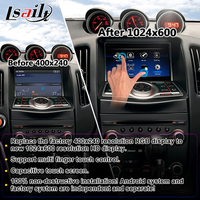 صفحه نمایش 7 اینچی Android Carplay RK3399 رابط ویدیویی چند رسانه ای برای NetFlix 370Z 2009-2022