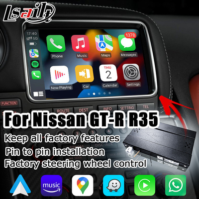 رابط بی‌سیم Android Auto Carplay برای Nissan GT-R GTR R35 DBA 12-16 IT08 08IT شامل مشخصات ژاپنی