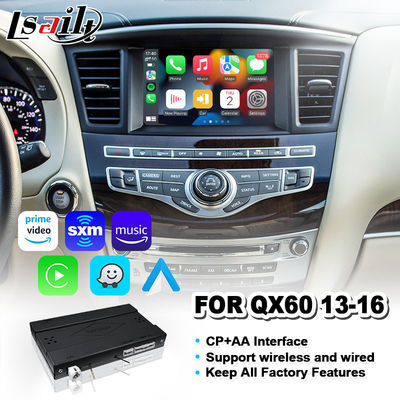 Lsailt Wireless Carplay Android Auto Interface برای Infiniti QX60 2013-2016