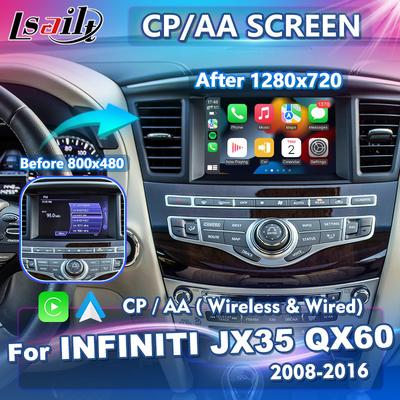 Infiniti JX35 QX60 8 اینچی بی سیم Carplay Android Auto HD تعویض صفحه نمایش