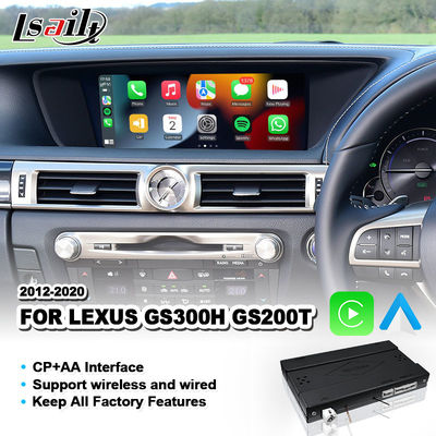 رابط کارپلی خودکار اندروید بی‌سیم Lsailt برای Lexus GS300h GS200t GS350 GS450h GSF GS L10 2016-2020