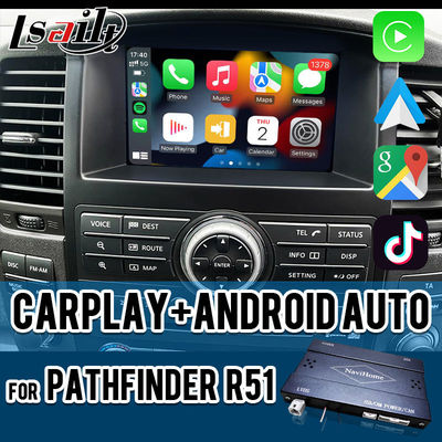 رابط Apple Carplay بی‌سیم برای Pathfinder R51 D40 Navara 08IT با Android Auto، بلوتوث، وای‌فای، YouTube Music