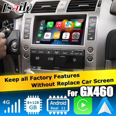 رابط ویدیویی چندرسانه‌ای لکسوس GX460 اندروید 13 Carplay اندروید اتو