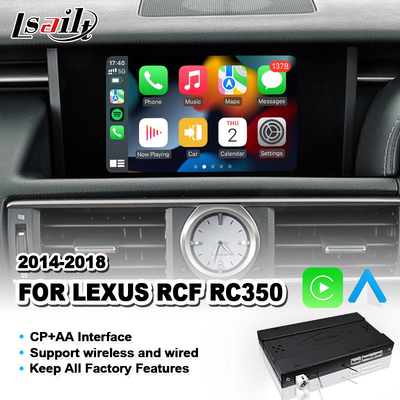 رابط کارپلی اتوماتیک اندروید بی سیم برای لکسوس RC 350 300h 200t 300 AWD F Sport 2014-2018