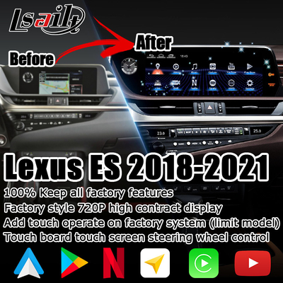 ارتقاء Lexus ES300h صفحه لمسی 12.3" اندروید اتوماتیک کارپلی توسط Lsailt