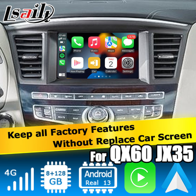 رابط کاربری اندروید 13 کارپلی باکس Yandex Navi برای سیستم Infiniti QX60 / JX35 کوالکام 8+128