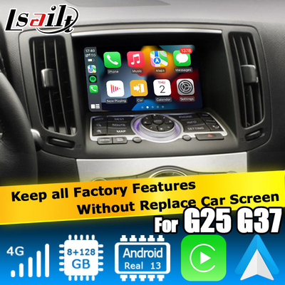 Infiniti سری G Skyline G37 G25 G35 Q40 V36 رابط ویدیویی اندروید 13 با carplay اندروید اتوماتیک