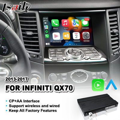 رابط کارپلی Lsailt Wireless Android Auto Mirrorlink برای 2013-2017 اینفینیتی QX70