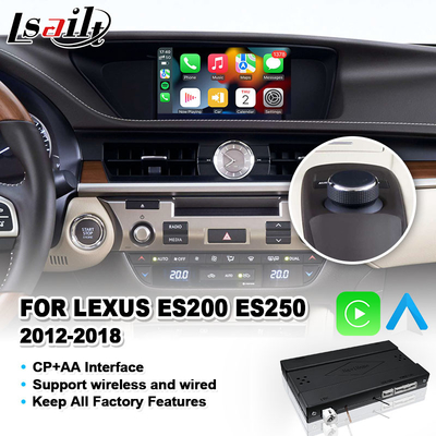 رابط کارپلی اتوماتیک اندروید بی سیم برای 2012-2018 لکسوس ES250 ES200 ES350 ES300h ES 250 200 کنترل دکمه