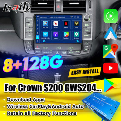 رابط چند رسانه ای اندروید 13 برای تویوتا کرون S200 URS206 مدل 2008-2012 ماژول ارتقاء اندروید شامل یوتیوب، نت فلکس، نقشه گوگل