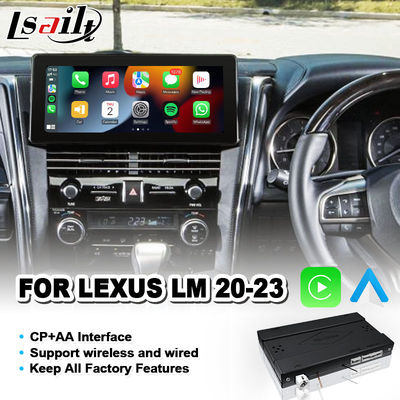Lsailt OEM ماژول رابط کارپلی برای 2020-2023 لکسوس LM 350 LM300h LM350 فابریک صفحه نمایش بی سیم اندروید اتو