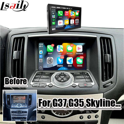 Lsailt 7 اینچ اندروید بی سیم Auto CarPlay Screen برای اینفینیتی G37 G25 G35 Skyline 370GT (V36) Q40 2007-2014 HD Touch Display