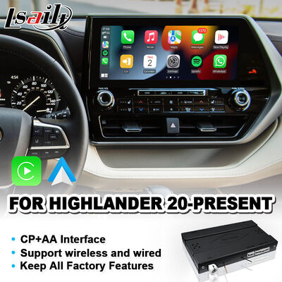 Lsailt Wireless Android Auto Carplay Interface برای تویوتا هایلندر ۲۰۲۰