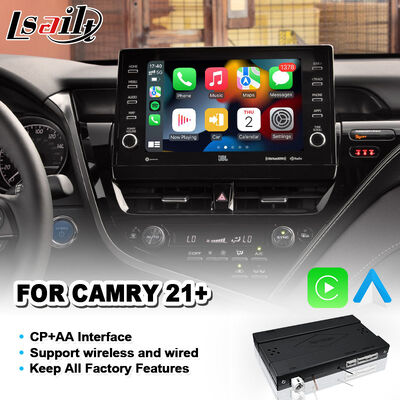Lsailt Wireless Android Auto Carplay Interface برای سال های 2021 تا 2024 تویوتا کامری هیبرید XSE XLE SL SE XV70
