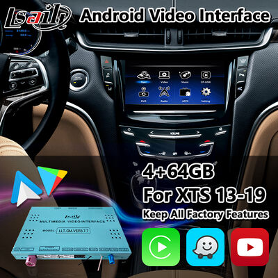 رابط چندرسانه‌ای ویدئویی اندروید Lsailt برای سیستم CUE کادیلاک XTS مدل 2013-2019 با Carplay