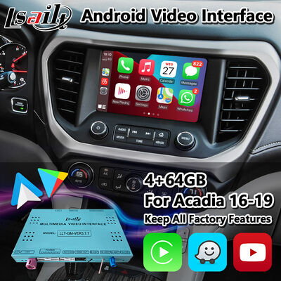 سیستم ناوبری GPS اندروید Lsailt رابط Carplay برای سیستم Intellilink GMC Acadia 2016-2019