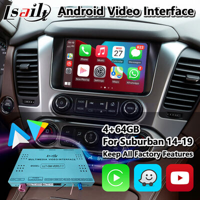 Lsailt اندروید اتو Carplay رابط چند رسانه ای برای 2014-2020 شورولت نظام Suburban Mylink