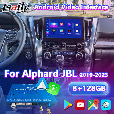 Lsailt اندروید کارپلی رابط ویدئویی برای سال 2019 -2023 تویوتا آلفارد ولفایر JBL High Version