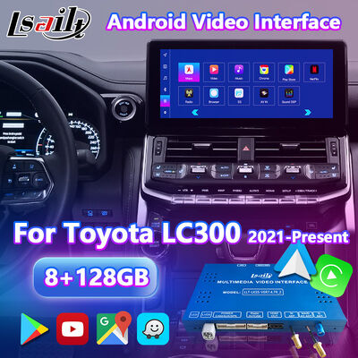 Lsailt Android Navigation Carplay Interface برای 2021-2024 تویوتا لند کروزر 300 GX-R VX-R GR GR-S Sahara ZX VX LC300