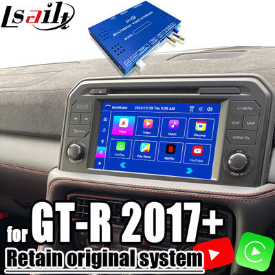 NISSAN Multimedia Interface OEM ارتقاء اندروید برای GT-R 2017+ CarPlay بی سیم یکپارچه، یوتیوب، نت فلکس، اندروید اتو