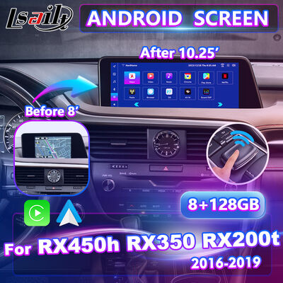 Lsailt Android Multimedia Carplay Screen برای 2016-2019 لکسوس RX RX450h RX350 RX200t RX300 RX450L