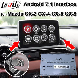 نمایش دو تصویر رابط Android Auto برای مزدا CX-3CX-4 CX-5 CX-9 2013-19