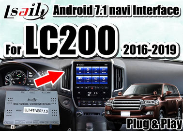 رابط ویدئویی چند رسانه ای Lsailt با IOS/Android CarPlay داخلی برای Land Cruiser 2016-2019 LC200