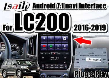 رابط خودکار اندروید Lsailt برای Land Cruiser 2016-2019 LC200 با CarPlay داخلی، یوتیوب، ناوبری GPS