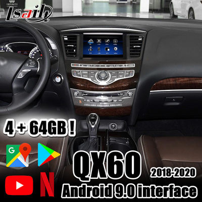 رابط ویدیویی Lsailt PX6 4 گیگابایتی CarPlay و Android با Netflix، YouTube، Android Auto برای Infiniti QX50 QX80 QX60 2018-اکنون