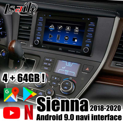Lsailt 4GB رابط ویدیویی ماشین با صفحه نمایش اندروید با CarPlay، Android Auto، YouTube برای Toyota Avalon، Camry، Auris، Sienna