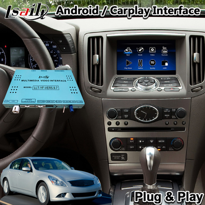 رابط ویدئویی چند رسانه ای Lsailt Android Carplay برای Infiniti G25 G35 G37