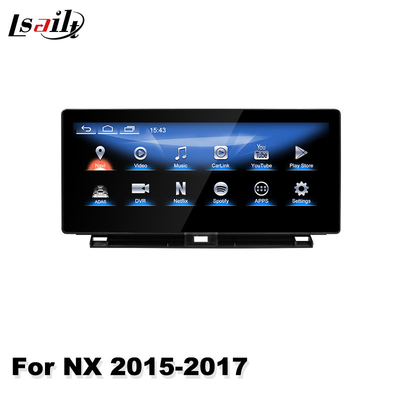 صفحه نمایش اندروید 10.25 اینچی ماشین چند رسانه ای Carplay Auto برای Lexus NX NX200T NX300 NX300h