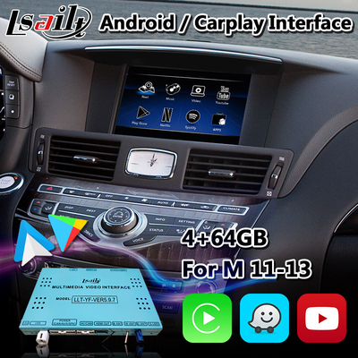 رابط چند رسانه ای اندروید Lsailt Carplay برای Infiniti M37S M37 با NetFlix Yandex