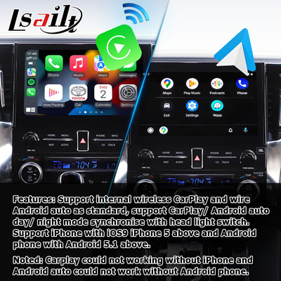 رابط چندرسانه ای کارپلی بی سیم اندروید برای تویوتا آلفارد Vellfire JBL