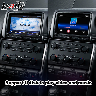 رابط Lsailt Android Auto Carplay برای Nissan GTR GT-R R35 Nismo 2008-2010