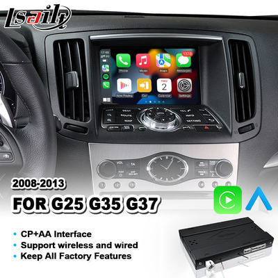رابط کارپلی اتوماتیک اندروید بی سیم برای اینفینیتی G25 G35 G37 Skyline 370GT 350GT (V36) سال 2008-2013