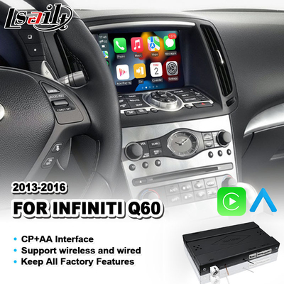 Lsailt اندروید اتو CP AA OEM ادغام رابط کارپلی برای اینفینیتی Q60 2013-2016