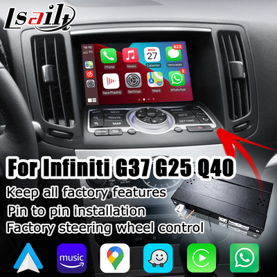 ماژول خودکار اندروید carplay بی‌سیم برای Infiniti G37 G25 Q40 Q60 370GT skyline 08IT