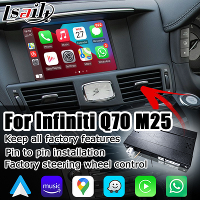 Infiniti Q70 M35 M37 نیسان فوگا بی سیم carplay android auto solution IT08 08IT