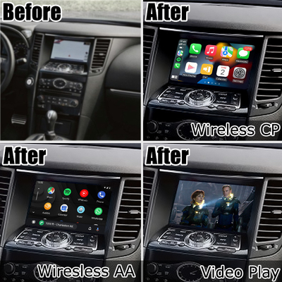 جعبه رابط خودکار اندروید carplay بی سیم برای Infiniti FX35 FX37 FX50 QX70