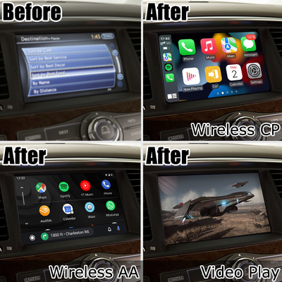 Infiniti QX80 QX56 Z62 وایرلس carplay اندروید خودکار چند رسانه ای رابط IT08