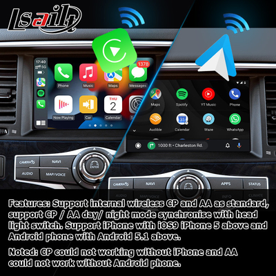 Infiniti QX80 QX56 Z62 وایرلس carplay اندروید خودکار چند رسانه ای رابط IT08