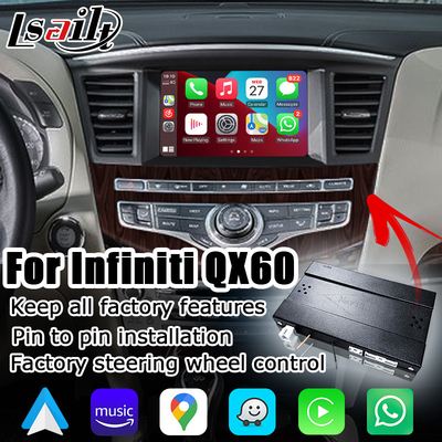 راه حل ارتقاء بدون آسیب رابط کاربری خودکار اندروید Infiniti JX35 QX60 بی سیم carplay