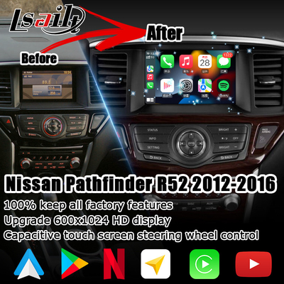 ارتقاء صفحه نمایش چند رسانه ای نیسان Pathfinder R52 اندروید IT06 06It carplay سیستم