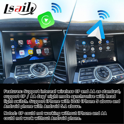 ارتقاء صفحه نمایش INFINITI QX70 FX35 FX37 HD وایرلس carplay android auto IT06