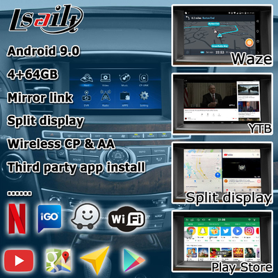 صفحه نمایش لمسی چند انگشتی HD carplay ارتقا خودکار اندروید برای Infiniti QX60 JX35 2013-2016 IT06